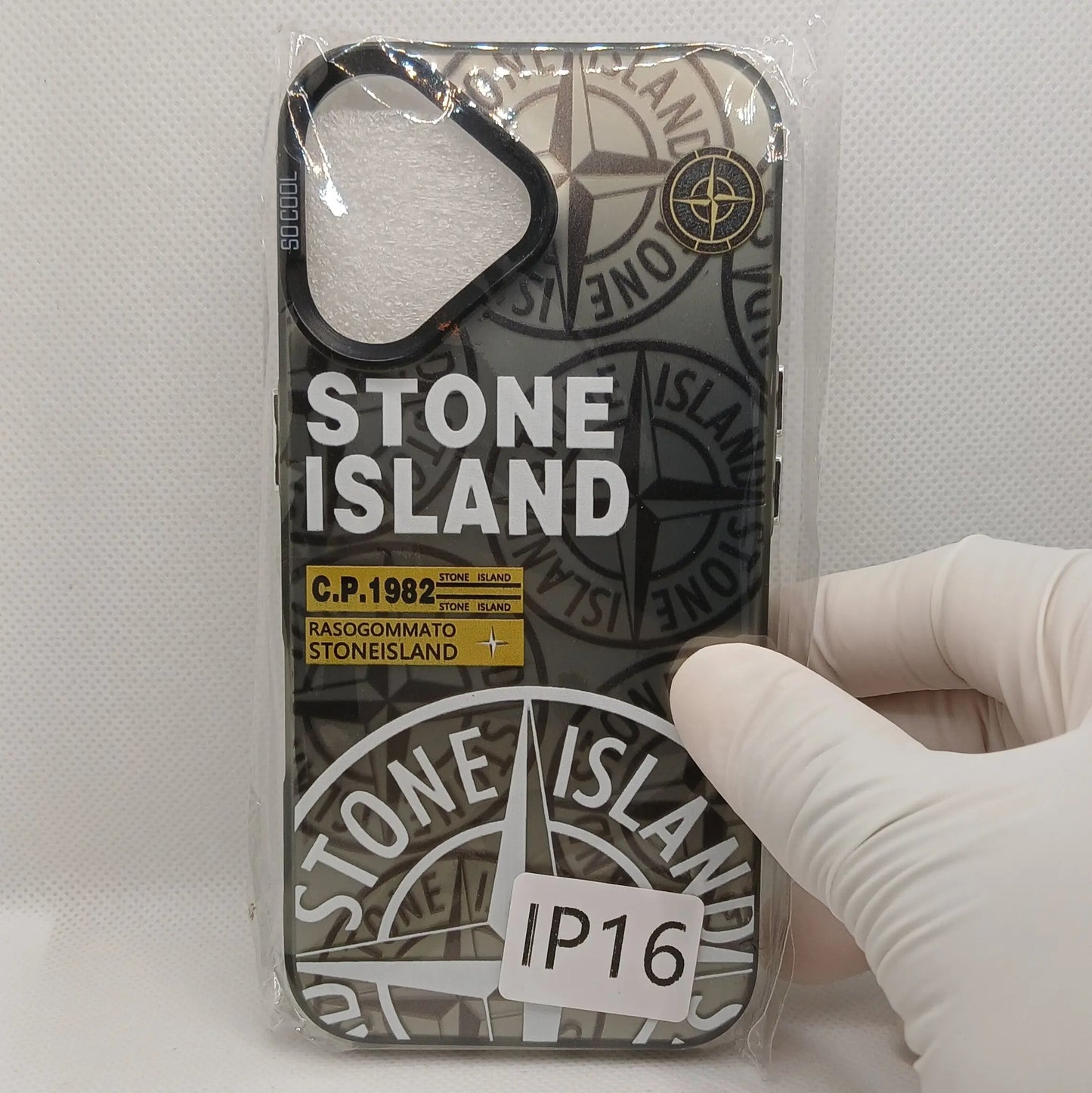 Coque iPhone Stone Island Noire iPhone 11 à 16 | Flexcase Flex Case