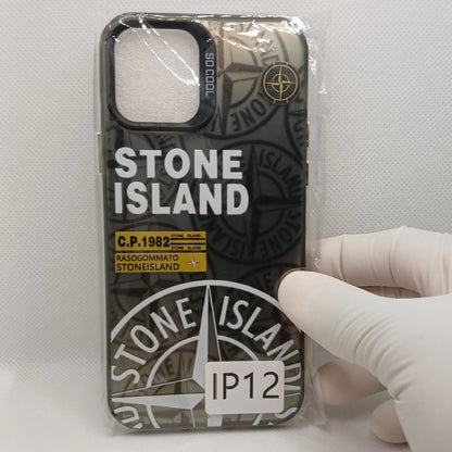 Coque iPhone Stone Island Noire iPhone 11 à 16 | Flexcase Flex Case