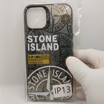 Coque iPhone Stone Island Noire iPhone 11 à 16 | Flexcase Flex Case