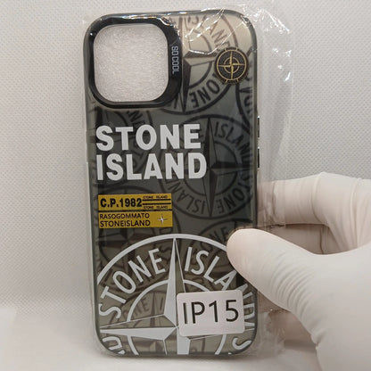 Coque iPhone Stone Island Noire iPhone 11 à 16 | Flexcase Flex Case