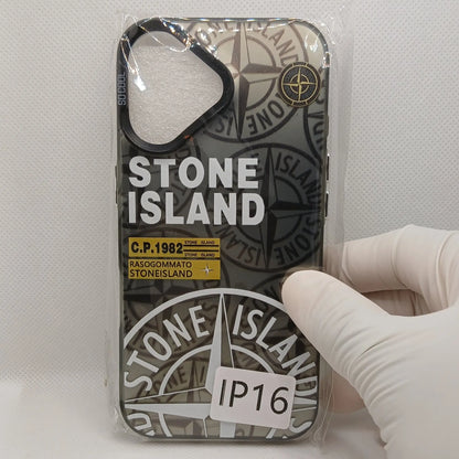 Coque iPhone Stone Island Noire iPhone 11 à 16 | Flexcase Flex Case