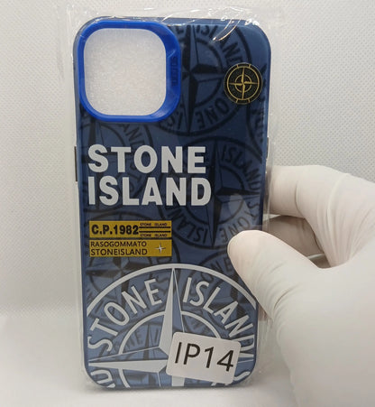 Coque iPhone Stone Island Bleue iPhone 11 à 16 | Flexcase Flex Case