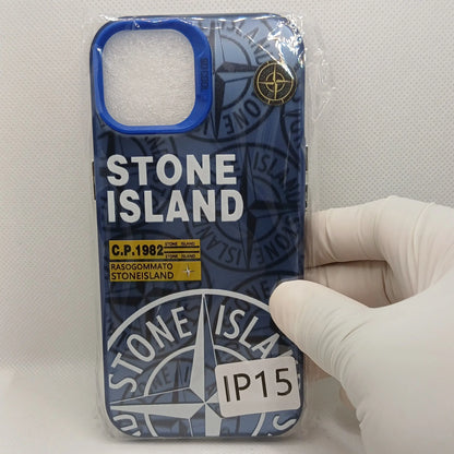 Coque iPhone Stone Island Bleue iPhone 11 à 16 | Flexcase Flex Case