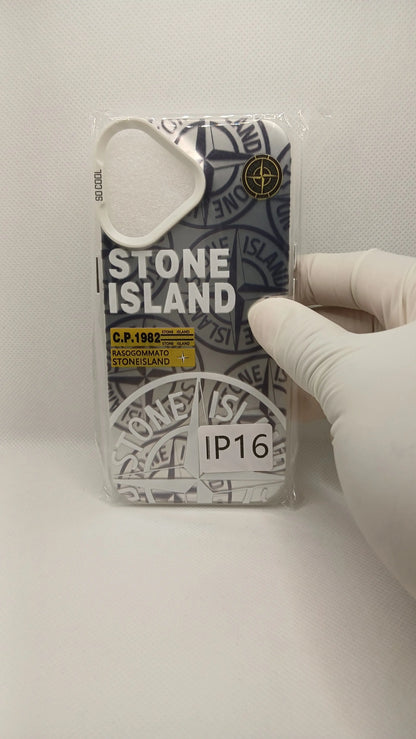 Coque iPhone Stone Island Blanche iPhone 11 à 16 | Flexcase Flex Case