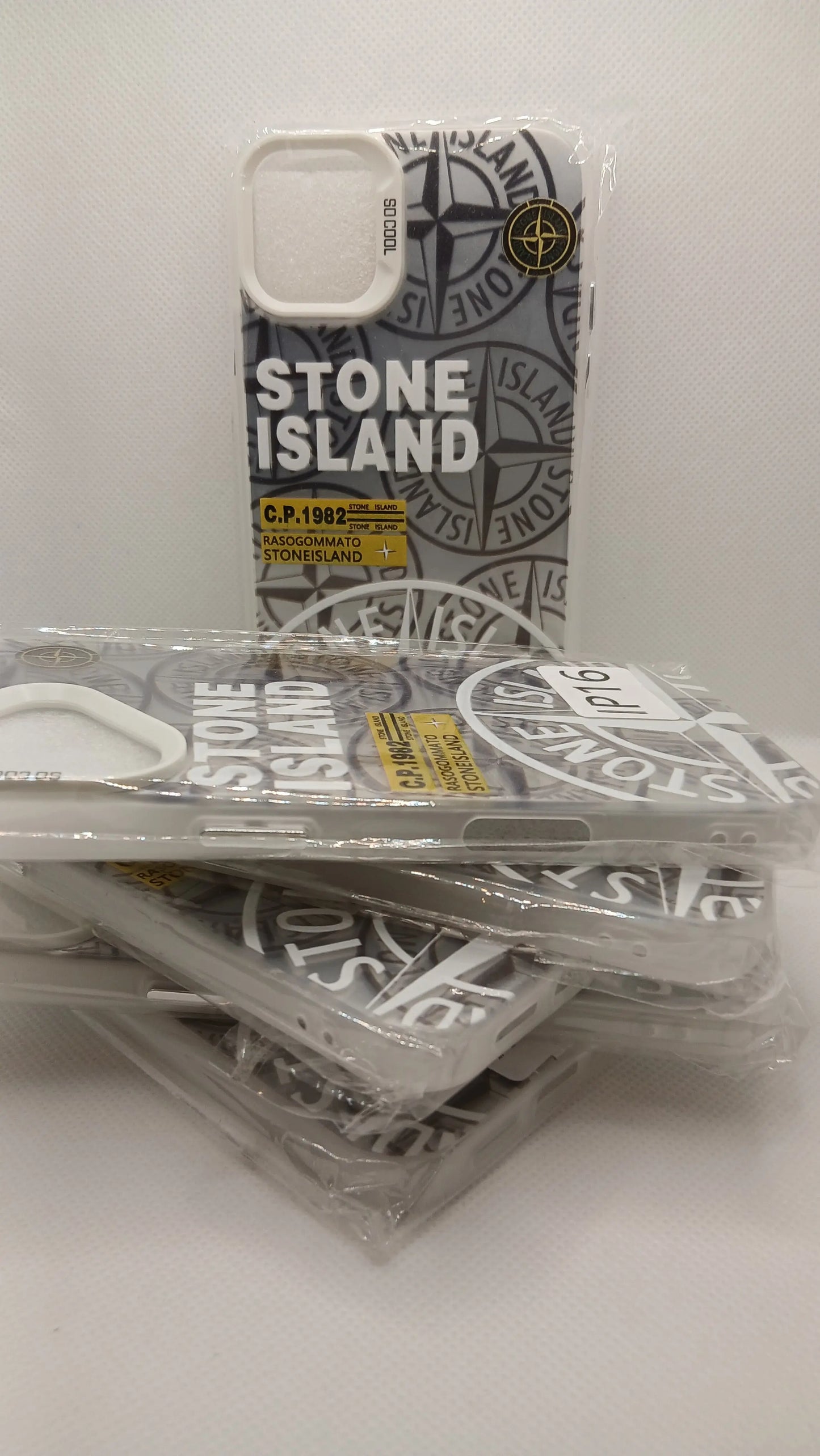Coque iPhone Stone Island Blanche