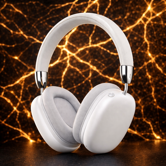 Casque Bluetooth Flexcase Audio One Blanche ANC annulation bruit charge rapide compatible iPhone Android

