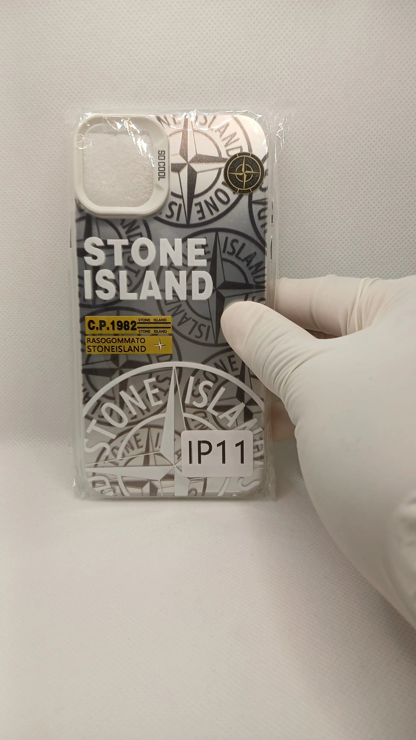 Coque iPhone Stone Island Blanche iPhone 11 à 16 | Flexcase Flex Case