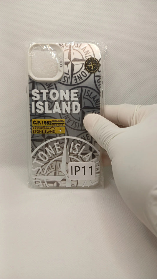 Coque iPhone Stone Island Blanche iPhone 11 à 16 | Flexcase Flex Case