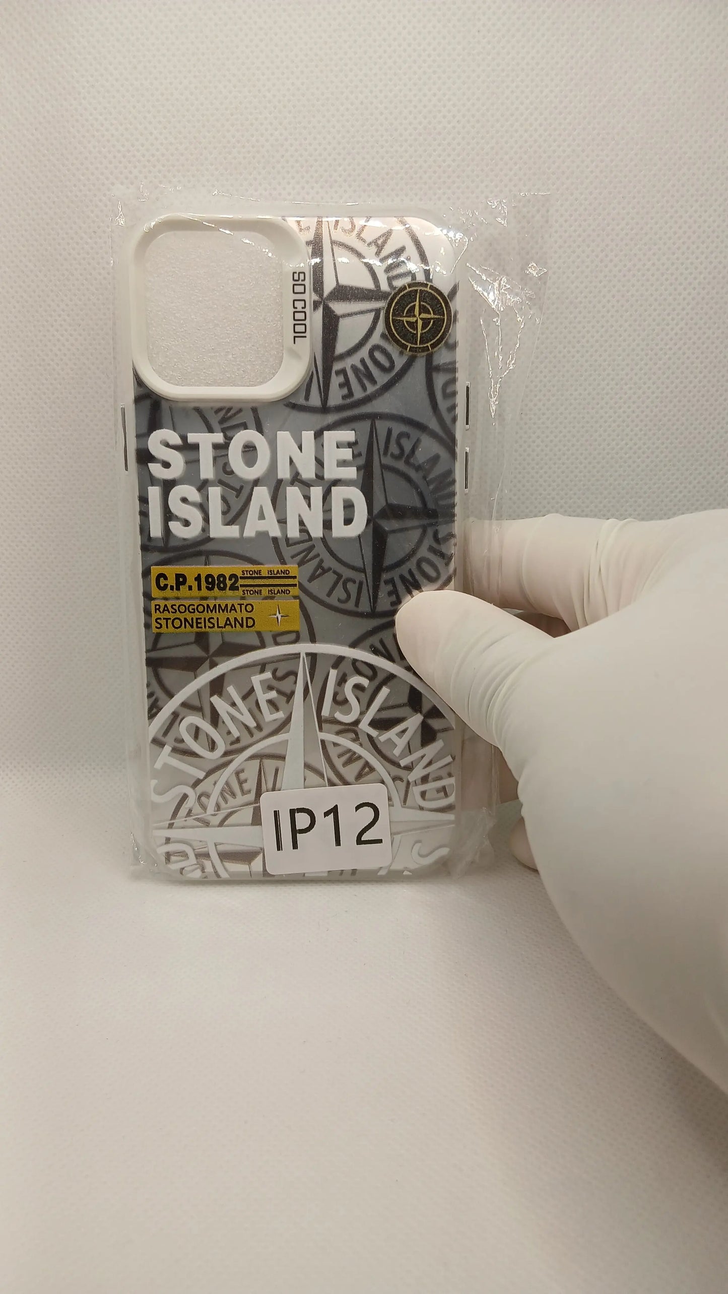 Coque iPhone Stone Island Blanche iPhone 11 à 16 | Flexcase Flex Case