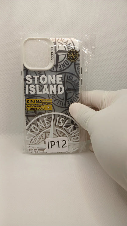 Coque iPhone Stone Island Blanche iPhone 11 à 16 | Flexcase Flex Case