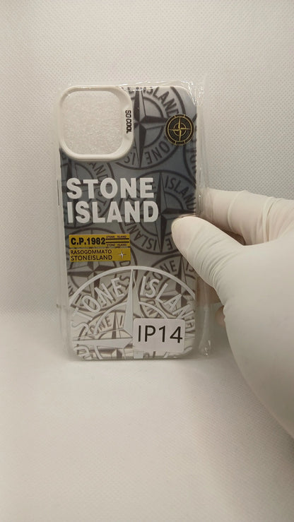 Coque iPhone Stone Island Blanche iPhone 11 à 16 | Flexcase Flex Case