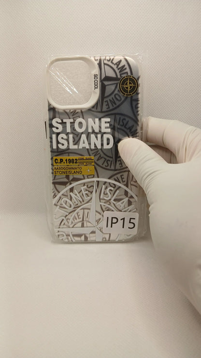 Coque iPhone Stone Island Blanche iPhone 11 à 16 | Flexcase Flex Case